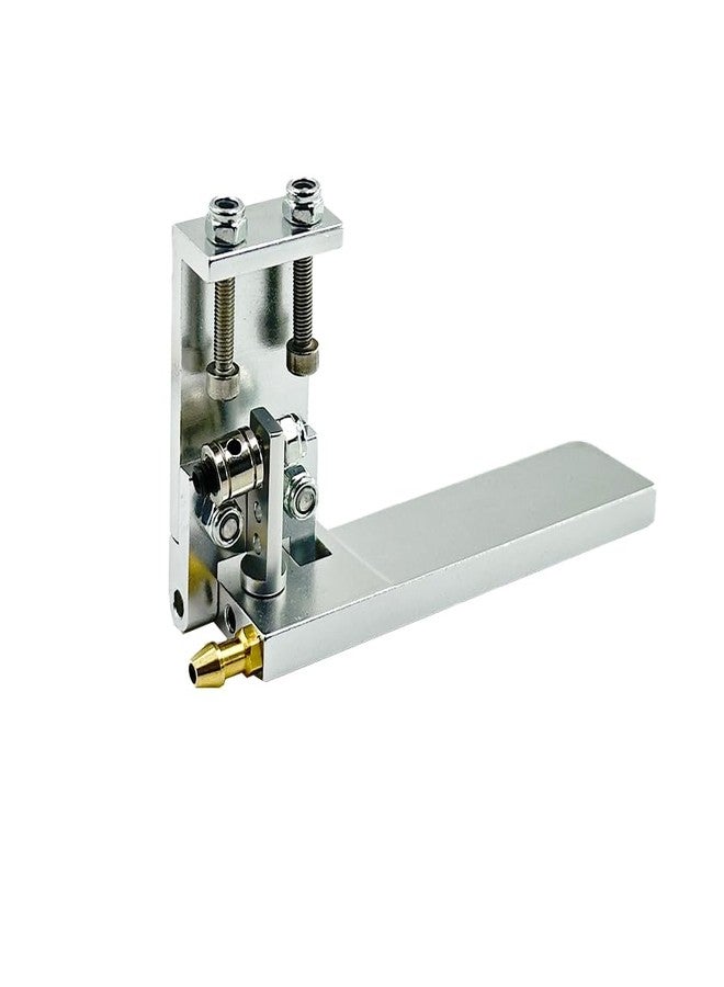 URIMPAVIDO 1PC RC Boat Aluminium Alloy Rudder with Water Inlet Pick Up Absorbing Steering for RC Boat Ship Building Part (75mm Silver) - Image 2